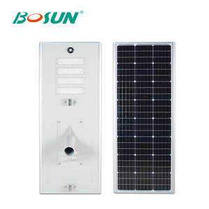 BOSUN Ip65 Chống Thấm Nước Nhôm Motion Sensor 100W Tất Cả Trong Một Năng Lượng Mặt Trời Dẫn Ánh Sáng Đường Phố - Product Image 2
