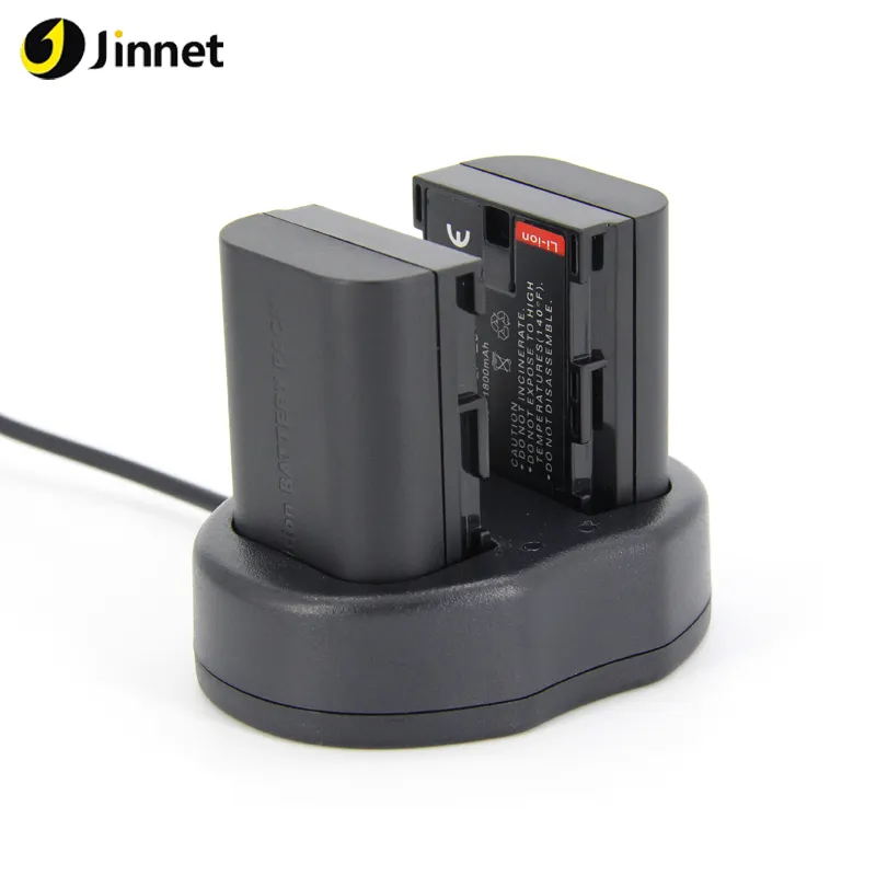 Jinnet carregador duplo para câmera, para canon eos 5d mark iv LP-E6 com porta usb
