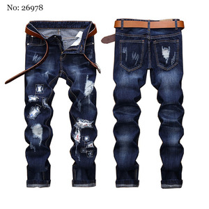 En gros fabriqué en Chine personnalisé pas cher porter hommes roche relance jeans - Product Image 4