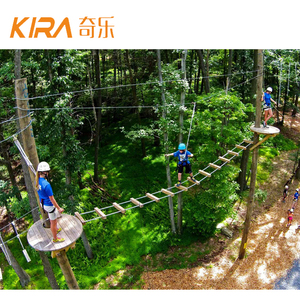 สนามเชือกลอยฟ้าสำหรับกิจกรรมกลางแจ้งสนามเชือกสำหรับกิจกรรมกลางแจ้งแบบไม่ให้สับสน - Product Image 2