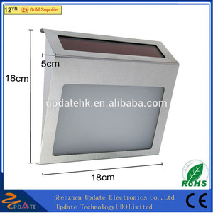 Al aire libre 3led impermeable placa de puerta luces de dirección de la energía solar - Product Image 6