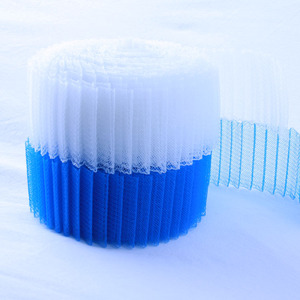<span class=keywords><strong>Crinoline</strong></span> brillante et flexible en crin de cheval avec un design plissé - Écologique, 35 couleurs disponibles pour les robes de mariée - Product Image 2