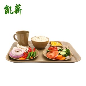 Bandeja de Comida Rectangular Colorida y Ecológica de Cáscara de Arroz, Plato de Diseño Simple para Cantinas, Hoteles, Restaurantes y Campamentos - Product Image 6