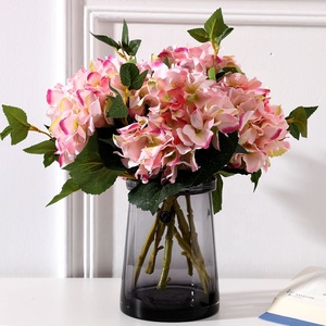 Commercio all'ingrosso di Alta Qualità Singolo Stelo 3D Stampa Fiori Artificiali Reale di Sentire In Lattice <span class=keywords><strong>Ortensia</strong></span> per la Casa Decorazione di Cerimonia Nuziale - Product Image 2