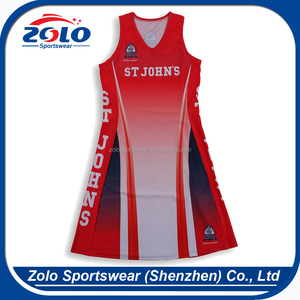2017 New design best quality fashion fancy netball jersey - Product Image 2