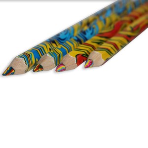 Ensemble de crayons de couleur magiques taille Jumbo 4 en 1 de haute qualité ensemble de crayons de coloriage en bois personnalisés pour enfants - Product Image 3