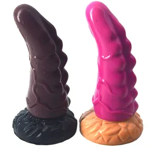 2019 新的独特设计犀牛角形状肛门插头 dildo 爱保持力量振动器手淫螺丝线程刺激性玩具