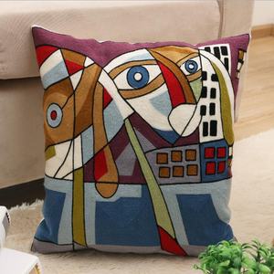 Topfinel <span class=keywords><strong>Picasso</strong></span> — housse de coussin décorative en 100% coton, broderies abstraites, pour la maison, le canapé et la voiture - Product Image 6