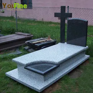 Carved Natural Stone Granite Monument Headstone For Sale
