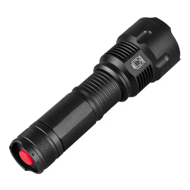 Led Hunting Flashlight Top Grade XM-L2 1000 Lumens Mace Most Pwerful Fast Track Focusable Long Range Hunting Searching Led Flashlight Torch