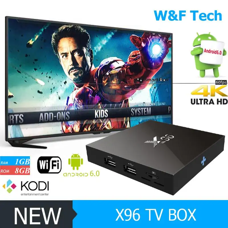 Новый дизайн цифрового телевидения (set top box коди 16.1 новый x96 amlogic