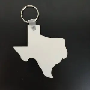 texas wood keychain Customized Blank Sublimation Wood MDF Keychain