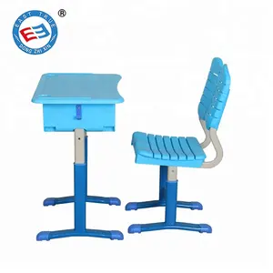 Cheap preschool plastic kids school table and chair classroom furniture PP student desk