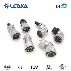 Conector Eléctrico Impermeable IP67 de 16 Pines para Aviación, con Tuerca de Sujeción Metálica, Tipo Bayoneta, Contacto de Latón Chapado en Oro, Alimentación para <span class=keywords><strong>PC</strong></span> - Product Image 4