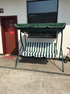 Stainless Steel Iron 3 Seat <strong>Patio</strong> <strong>Swing</strong> With Canopy - Product Image 3