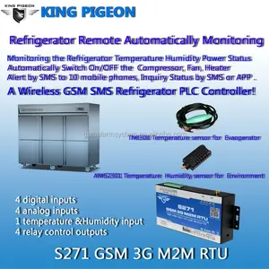Refrigerador Sistema de Monitoreo S271 con GSM SMS Alerta Lógica IO