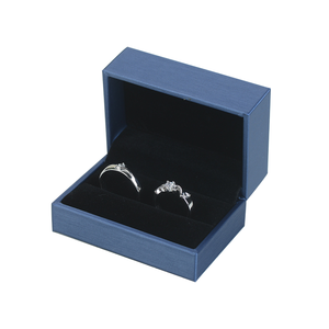 Vendita all'ingrosso a 1 Pezzo Personalizzato Logo di Qualità Oro <span class=keywords><strong>Argento</strong></span> Blu di Imballaggio Anello Box Contenitore di Monili Del Braccialetto Della Collana Del Pendente Dei Monili Box Set - Product Image 2