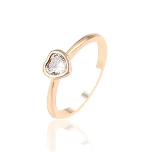 13953 2 г Золотое кольцо для женщин, Модный Ювелирный рынок 18k Золотое сердце арабское обручальное кольцо