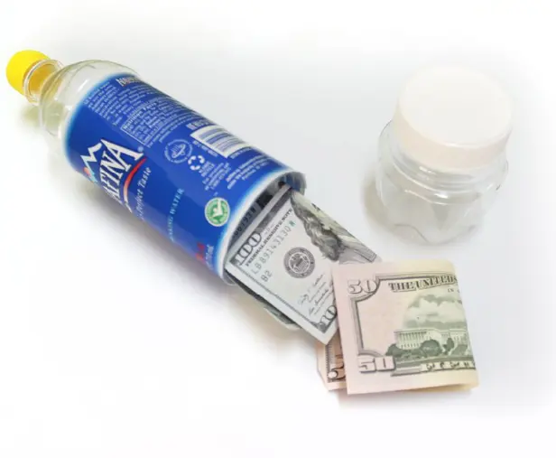 EASTONY إخفاء المال زجاجة مياه آمنة