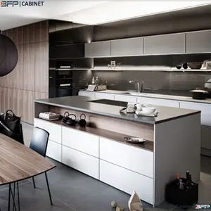 澳大利亚风格现代橱柜混合材料 2 PAK 和强化 Kitchen 咖啡店柜台