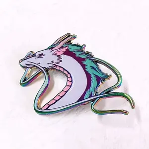 Custom enamel pin rainbow metal badge factory direct sales and high quality enamel lapel pin