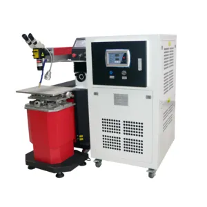 Machine à souder laser pour réparation de moules en acier inoxydable, 200W, 400W, 600W, pour soudage YAG, avec refroidisseur