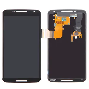 Asli LCD Untuk Motorola Moto Nexus 6 LCD Screen Display Dengan Bingkai