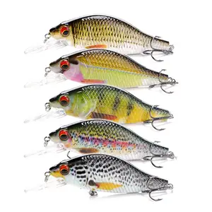 free sample fishing Vivid fish swimming action 2 durable hooks artificial hard plastic fishing lure minnow