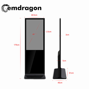 HD55F 55 quiosco de información de la señalización de Digitaces del soporte del piso de la pantalla táctil del OEM LCD - Product Image 1