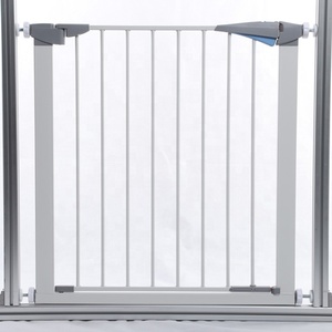 Barrera Puerta de seguridad para bebés para marco de puerta Puerta DE SEGURIDAD retráctil de metal ajustable para bebés Valla DE SEGURIDAD Escaleras Puerta para bebés o mascotas - Product Image 1