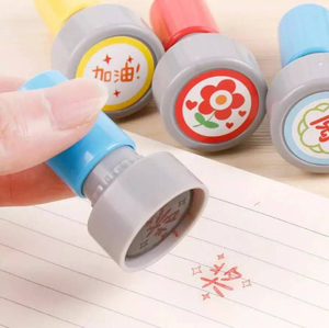 ילדים Cartoon שמח קמפוס חותם/חותמת מורה הערות חותמות גמיש רגיש חותמות הוראה פרקים - Product Image 3