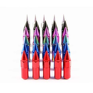 Nouveaux écrous de roue allongés en <span class=keywords><strong>aluminium</strong></span> avec pointe M12X1.25 pour roues/jantes, 20 pièces - Product Image 1