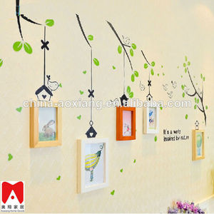 la forma del árbol de <span class=keywords><strong>fotos</strong></span> 11p conjunto de pared de metal decorativos para el hogar chica desnuda de la pared arte - Product Image 1