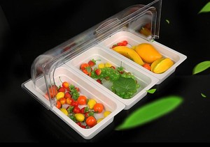<span class=keywords><strong>Vaisselle</strong></span> de buffet de restaurant, bacs à nourriture de taille <span class=keywords><strong>gastronomique</strong></span> de 20,5 pouces, plateau à nourriture en mélamine - Product Image 4
