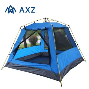 Di alta qualità 4 uomo a prova di acqua personalizzata facile da trekking grande divertimento lusso tenda da campeggio