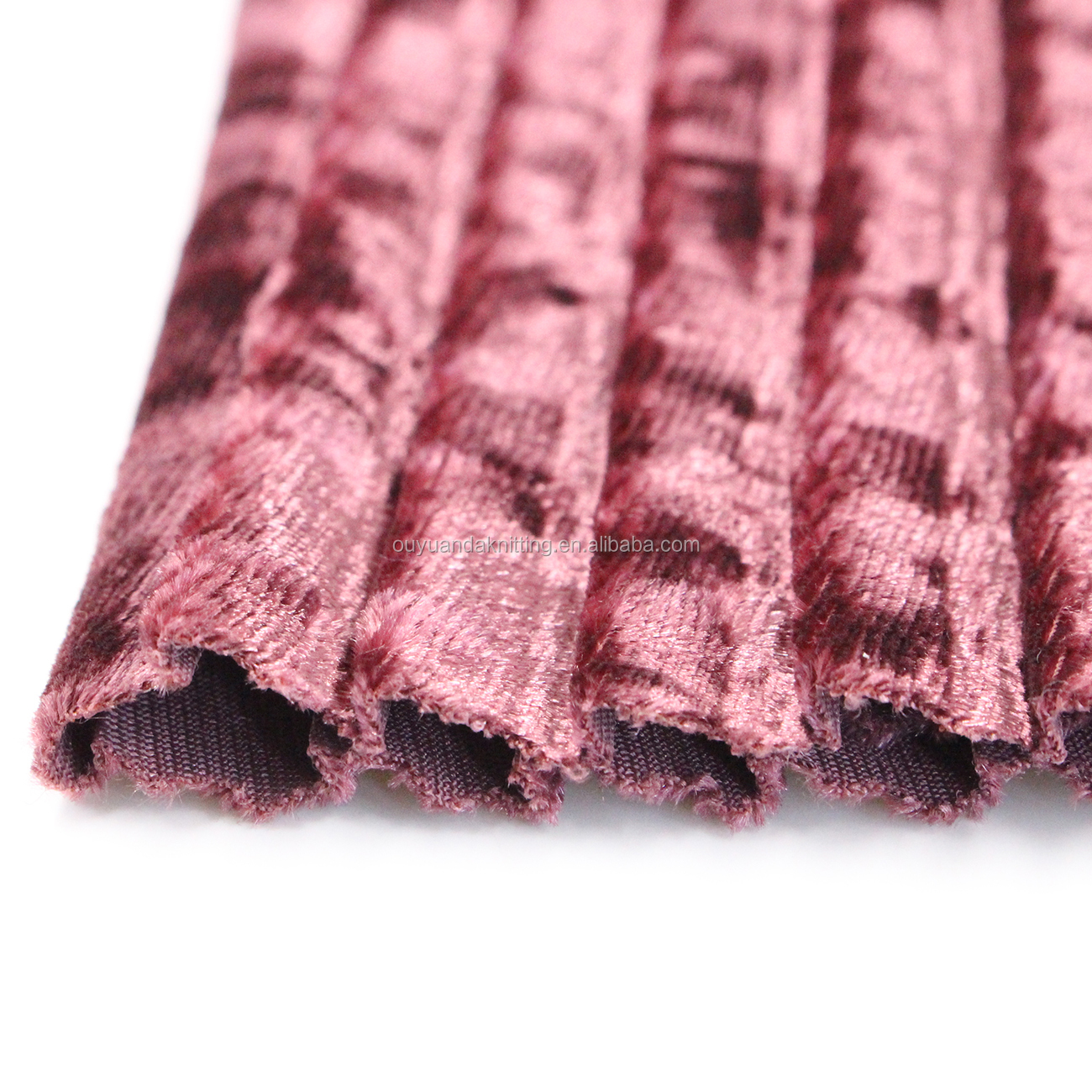 Современная женская мода, 93% полиэстер, 7% спандекс, стрейчевая плиссированная ткань из крепа и бархата