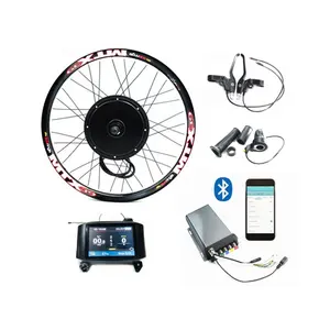 Ncyclebike ce认证的3000w ebike车轮套件，带有sabvoton正弦波可编程控制器