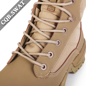 Bottes de mode noires unisexes de haute qualité en gros, mi-montantes, antidérapantes, à lacets, pour <span class=keywords><strong>homme</strong></span>, été - Product Image 5
