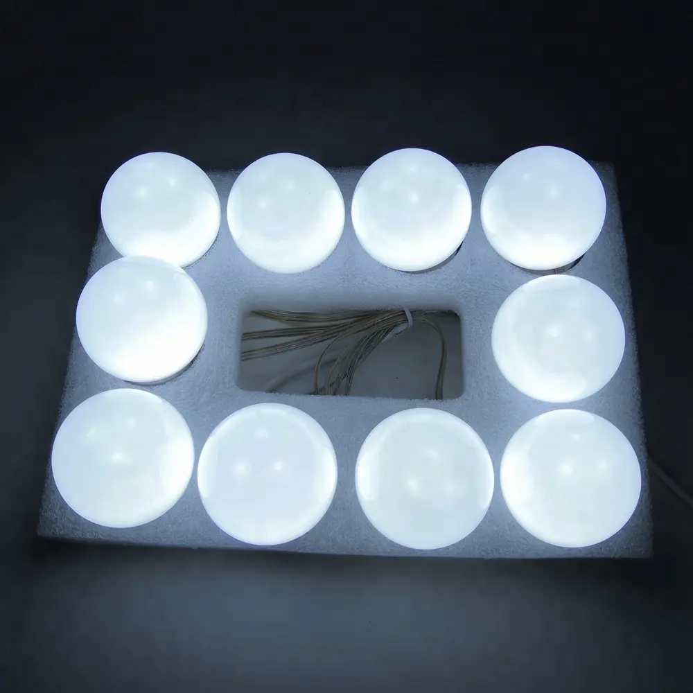 2023 מכירה לוהטת 50mm led אורות עבור יהירות מראה לבן חם לבן איפור מראה מנורה