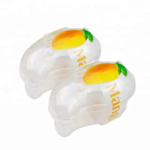 Disposable Clear PET Blister Plastic Mango Shape Cake Box