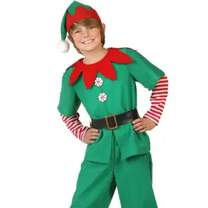 PGCC2519 Costume de noël drôle Photos Clown elfe pour adultes Clown Costumes enfants