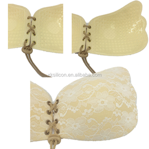 push up BRA silicona bralette encaje backless sin tirantes Fly sujetador Deep V Bras invisibles para las mujeres boda vestido - Product Image 6