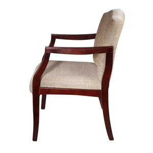 <span class=keywords><strong>De</strong></span> tapizado <span class=keywords><strong>de</strong></span> madera espalda curvada <span class=keywords><strong>de</strong></span> comedor Silla con brazos - Product Image 2