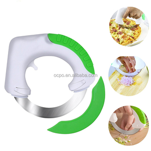 Online Edelstahl-Rundmesser, Bolo-Rundmesser für die Küche zum Schneiden von Lebensmitteln - Product Image 2