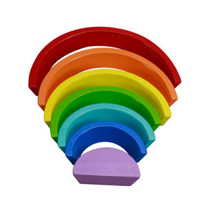 Blocs de construction <span class=keywords><strong>en</strong></span> <span class=keywords><strong>bois</strong></span> <span class=keywords><strong>Montessori</strong></span> <span class=keywords><strong>arc</strong></span>-<span class=keywords><strong>en</strong></span>-<span class=keywords><strong>ciel</strong></span> empilables, jeu d'apprentissage, blocs de construction familiaux - Product Image 3