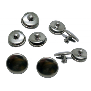Konektor Tombol Jepret EKG Jantan Berlapis Nikel 3.9mm 2 Bagian Jepret dan Stud EKG - Product Image 2