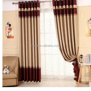 Japan Style Embossed Hotel Blackout Polyester Fabrics for Curtains