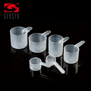 GENSYU Custom Size 2g 5g 10g 15g 20g 25g Plastic Small Measuring Spoon For Powder With Ice Cream