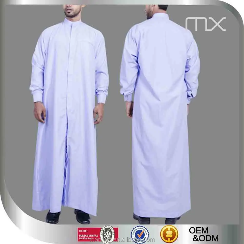 lange mouwen mannen thobe arabische moslim islamitische bescheiden kurta heren pathani marokkaanse thobe voor mannen plus size jurk moslim abaya dubai