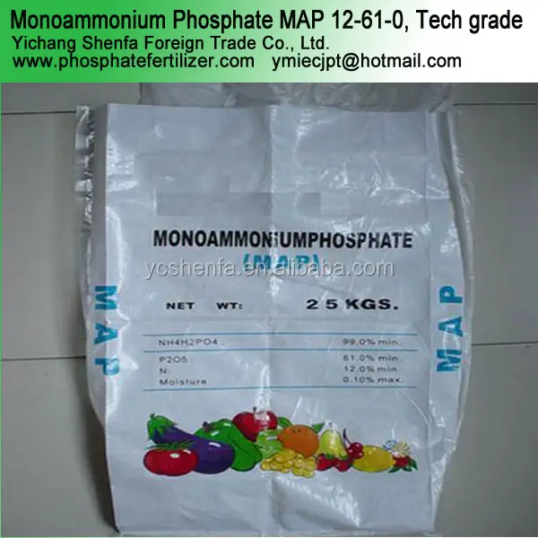 ปุ๋ยละลายน้ำราคา Monoammonium ฟอสเฟต Map 12-61-0ปุ๋ยที่จะซื้อ